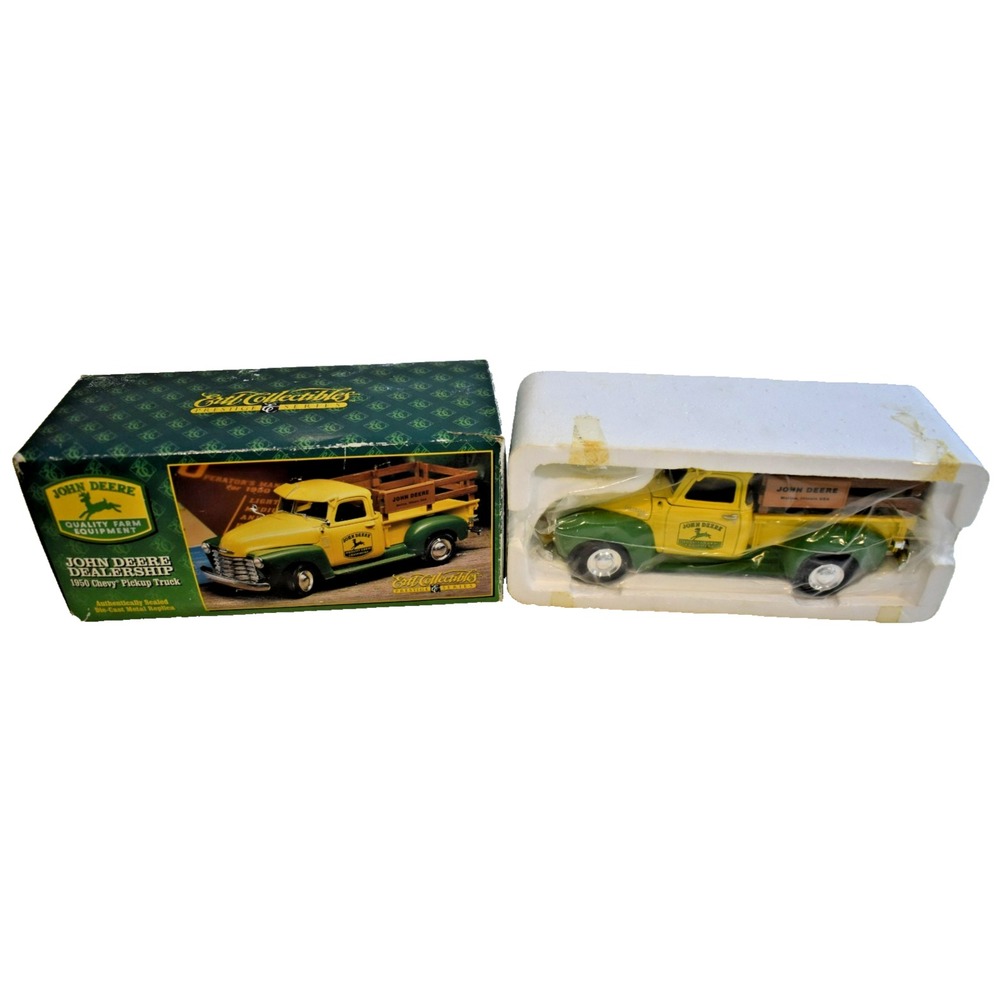 VINTAGE ERTL Collectibles JOHN DEERE Dealership 1950 CHEVY Stake Pickup Truck